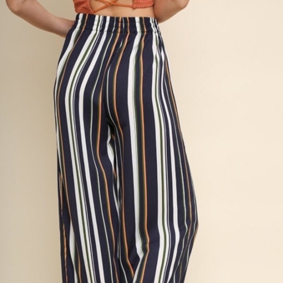 striped soft pants
